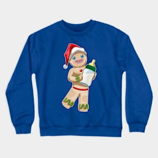 Gingerbread man Christmas Baby bottle Crewneck Sweatshirt